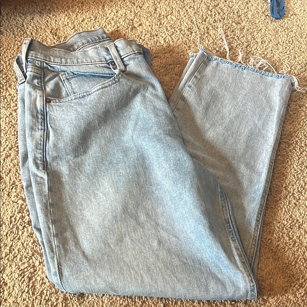 Old Navy Light Blue Straight Leg Jeans